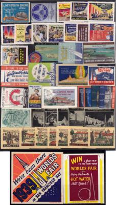 Poster Stamps, World's Fair 1939-40 NY San Francisco