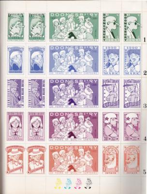Poster Stamps, 1990 Doonesbury Book