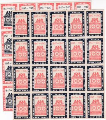 Poster Stamps 1947 Int Philatelic Expo