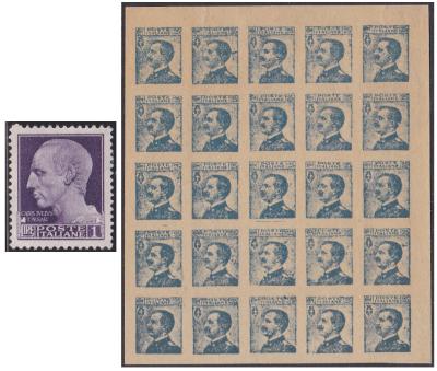 Kinderpost Italy block of 25