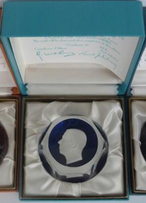 H. M. Gustaf, King of Sweden, sulphide, Crystal d'Albret, with original box and certificate