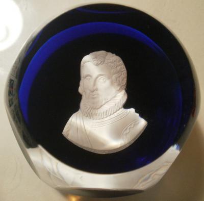 1967 Christopher Columbus Sulphide Paperweight
