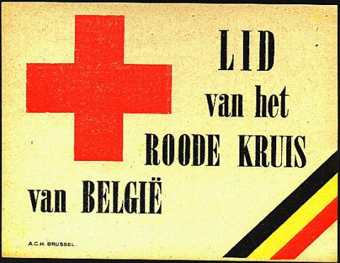 Belgium Red Cross Window Label