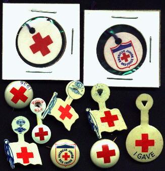 Red Cross, USA, Tags and Pins