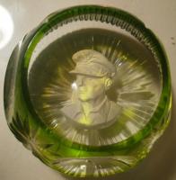 1968 General MacArthur, sulphide, Crystal d'Albret, light green flash overlay