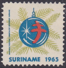 Suriname #6 TB Christmas Seal